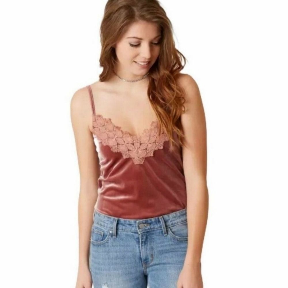 Blush Noir Velvet Bodysuit Mellow Rose